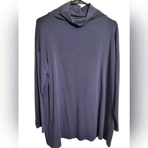 Eileen Fisher Oversized Blue Overiszed Cowl Neck Sweater, M NEW w/o TAG